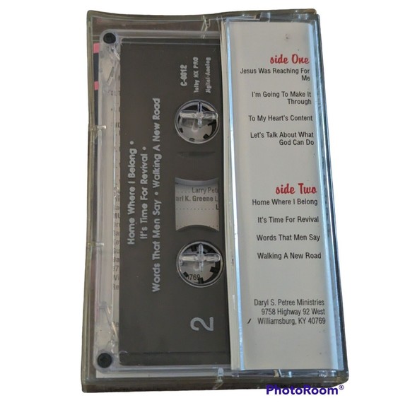 Vintage Gospel Cassette Tape Going Home Daryl Petree 1970's It's Time Revival - Picture 2 of 5